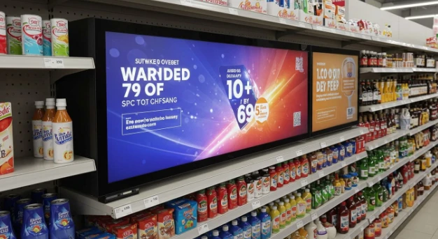 ຈໍ LCD ທີ່ຍືດຍາວສໍາລັບຊຸບເປີມາເກັດແລະຮ້ານຂາຍເຄື່ອງແຫ້ງ